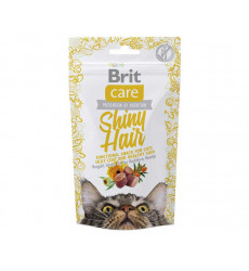 Лакомство Для Кошек Brit (Брит) Для Блестящей Шерсти Care Functional Snack Shiny Hair 50г 521388