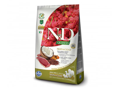 Сухой Корм Farmina (Фармина) Для Собак Для Профилактики Кожных Проблем Киноа и Утка ND Natural & Delicious All Breeds Skin & Coat Quinoa & Duck 800г 