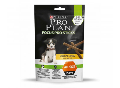 Лакомство Для Щенков Pro Plan (ПроПлан) Курица Снек Для Поддержания Развития Мозга Focus Pro Sticks 126г (1*8)