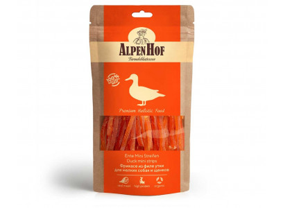 Лакомство Для Собак Мелких Пород и Щенков AlpenHof (АльпенХоф) Фрикасе Из Филе Утки 50г A502 