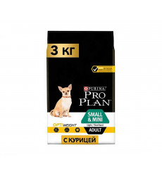 Сухой Корм ProPlan (ПроПлан) Для Стерилизованных Собак Мелких Пород Контроль Веса Курица и Рис Низкокалорийный Small Mini Adult Light/Sterilised 3кг (1*4)