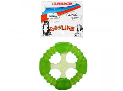 Игрушка Для Собак Мелких Пород Doglike (Доглайк) Кольцо Космос Зеленый 10,5см 3892 