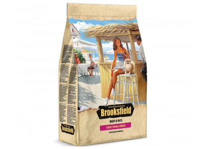 Сухой Корм Brooksfield (Бруксфилд) Для Собак Мелких Пород Говядина и Рис Adult Dog Small Breed 3кг (1*4)