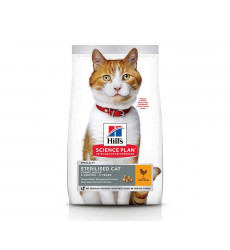 Сухой Корм Hills (Хиллс) Для Взрослых Стерилизованных Кошек в Возрасте 1-6 Лет Курица Science Plan Feline  Sterilised Cat Adult 1-6 Chicken 3кг 607290
