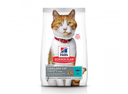 Сухой Корм Hills (Хиллс) Для Взрослых Стерилизованных Кошек в Возрасте 1-6 Лет Тунец Science Plan Sterilised  Cat Adult 1-6 Tuna 10кг 607285 
