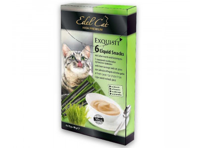 Лакомство Для Кошек Edel Cat (Эдель Кэт) Крем-Суп Ливерная Колбаса и Луговые Травы 15г (1*6) 