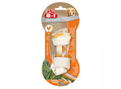 Лакомство Для Собак Мелких Пород Delights (Делайтс) S Косточка Курица 8in1 11см 35г 102403 