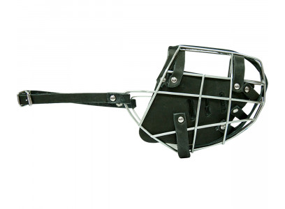 Намордник Металл + Кожа №5 Немецкая Овчарка Zoonik (Зооник) 1208