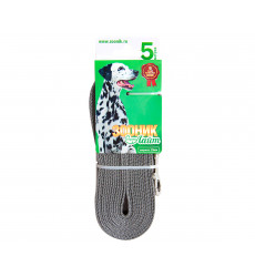 Поводок Капрон 5м*20мм Лайт Серый Zoonik (Зооник) 11456-4