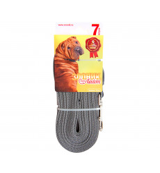 Поводок Капрон 7м*20мм Лайт Серый Zoonik (Зооник) 11457-4