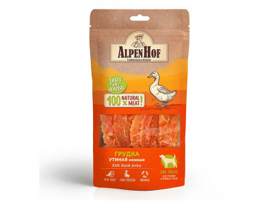 Лакомство Для Собак Средних и Крупных Пород AlpenHof (Альпенхоф) Грудка Утиная Нежная 80г A528 