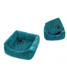 Лежак Для Кошек ZooM (Зум) Belka Квдратный Пухлый 45*45*15см Бирюзовый Rp9312бирюз