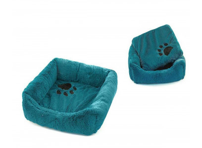 Лежак Для Кошек ZooM (Зум) Belka Квдратный Пухлый 45*45*15см Бирюзовый Rp9312бирюз