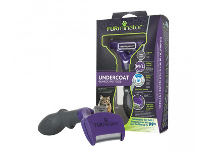 Фурминатор Для Больших Кошек FURminator Deluxe M/L С Длинной Шерстью 141280
