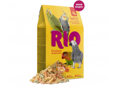 Корм Для Средних и Крупных Попугаев RIO (Рио) Eggfood Яичный 250г (1*5)