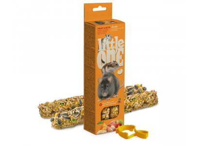 Little One (Литтл Ван)  Фрукты и Орехи Палочки Для Хомяков Крыс Мышей и Песчанок 2*60г 