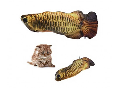 Игрушка Для Кошек Pet Fashion (Пет Фешн) Зеркальный Дракон Кошачья Мята 20см Золото