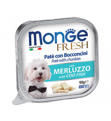 Консервы Для Собак Monge (Монж) Треска Паштет Dog Fresh 100г 