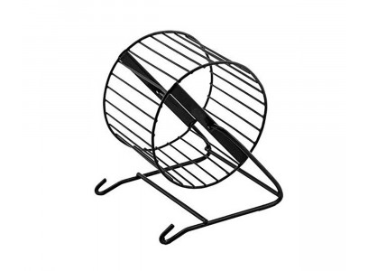 Колесо Для Грызунов 9см Металлическое Черное Rp31468