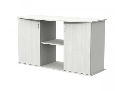 Подставка Под Аквариум AquaPlus (Аква Плюс) 120 Белое Дерево Фигурная С 2-Дверки Дсп 1210*410*720мм 211166
