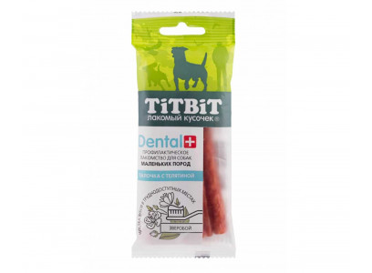 Лакомство Для Собак Мелких Пород TiTBiT (ТиТБиТ) Дентал Палочка с Телятиной 014455 