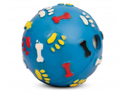 Игрушка Для Собак Triol (Триол) Мяч с Лапками Косточками 7,5см Цельнолитой Резины 12191095 