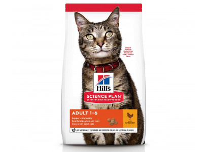 Hills (Хиллс) Science Plan Adult Chicken Сухой Корм Для Кошек Курица 3кг 604058 