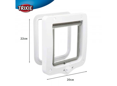 Дверь Для Кошки Trixie (Трикси) 20*22см 2-Way 44201 Белый 