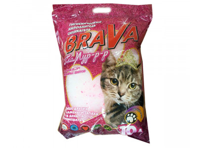 Наполнитель Для Кошачьего Туалета BraVa (Брава) Гламур Полевые Цветы Силикагель 10л (1*3) 