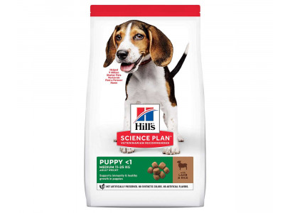 Hills (Хиллс) Science Plan Puppy Medium Lamb & Rice Сухой Корм Для Щенков Средних Пород Ягненок и Рис 800г 604269 