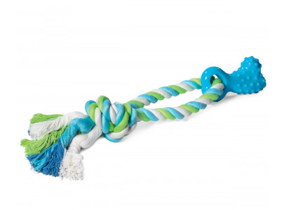 Игрушка Для Собак Triol (Триол) Мини-Кость с Веревкой 8*30см Термопластичной Резины 12191150