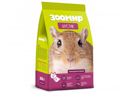 Корм Для Песчанок Зоомир Шустик 500г (1*12) 