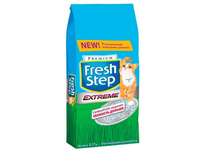 Наполнитель Для Кошачьего Туалета Fresh Step (Фреш Степ) Тройная Защита 3,2кг (1*6)  