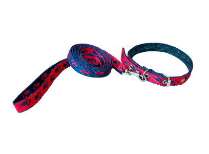 Комплект Шлейка-Поводок 1,5м 15мм*5 Стропа С Лапками Зооник 1328