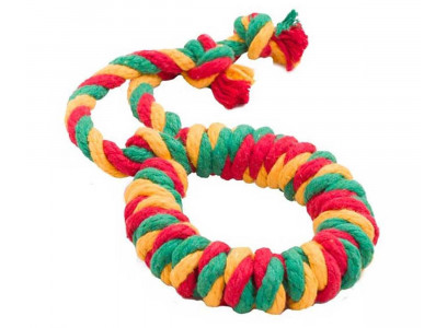 Игрушка Для Собак Крупных Пород Doglike (Доглайк) Кольцо Канатное Большое Желтый Зеленый Красный D-2359 