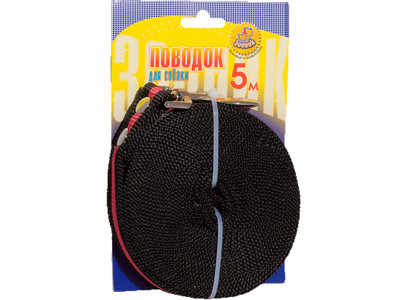 Поводок Капрон 5м*25мм Карабин Zoonik (Зооник) 11310