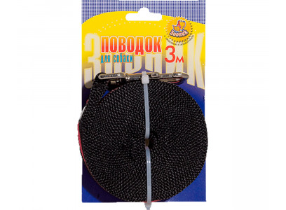 Поводок Стропа 3м*25мм Карабин Zoonik (Зооник) 11427 