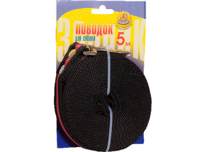 Поводок Стропа 5м*25мм Карабин Zoonik (Зооник) 11429