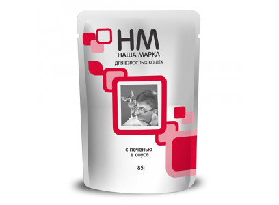 Влажный Корм Наша Марка (НМ) Для Кошек Печень в Соусе 85г 
