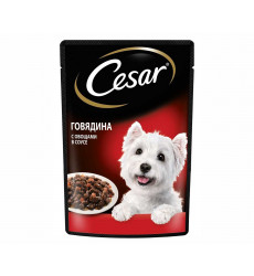 Влажный Корм Cesar (Цезарь) Для Собак Говядина и Овощи 85г (1*28)