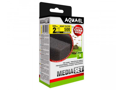Губка Для Фильтра Aquael (Акваэль) Asap 500 Сменная 2шт 13,5*3,5*5см 113735 