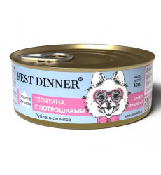 Консервы Для Собак Best Dinner (Бест Диннер) с Чувствительным Пищеварением Телятина и Потрошки Exclusive Gastro Intestinal 100г