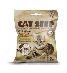 Наполнитель Для Кошачьего Туалета Cat Step (Кэт Степ) Tofu Original Комкующийся Растительный 12л 20333003