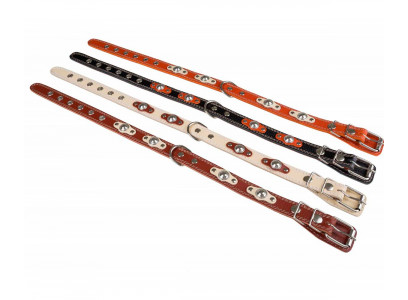 Ошейник Для Собак Брава №25 с Подкладом Украшенный Кольцо Посередине Арт625