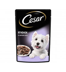 Влажный Корм Cesar (Цезарь) Для Собак Ягненок в Сырном Соусе 85г (1*28)