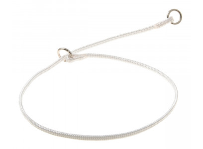 Ошейник-Удавка V.I.Pet 76-2243 6мм*65см С 2-Кольцами Круглый Белый Petline (Пет Лайн)