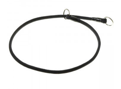 Ошейник-Удавка V.I.Pet (Ви Пет) 76-2249 6мм*65см с 2-Кольцами Круглый Черный