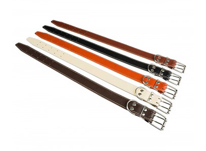 Ошейник Для Собак Брава №45 2 Слоя Не Украшен Кольцо Посередине Арт646