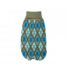Свитер Для Собак Миниатюрных Пород Уют Нс16хс Серо-Голубые Ромбы 20см