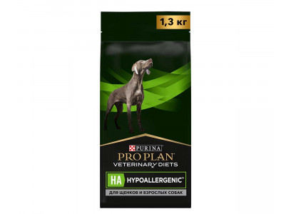 Лечебный Сухой Корм Pro Plan (ПроПлан) Для Собак При Аллергии Purina Veterinary Diets Ha Hypoallergenic 1,3кг 